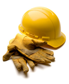 Hardhat and Gloves Hardhat and Gloves